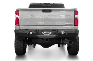 Chevrolet Silverado 2500 Bumper - Rear - Addictive Desert Designs - Phantom, Hammer Black, 2-Stage Powder Coat Finish - Satin Black - 2024+